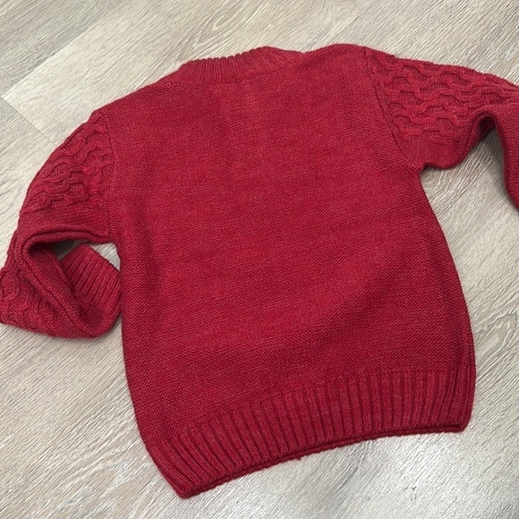 Red Long Sleeve Wool Sweater Button Down neck for 2-3 years old Brand new - Picture 5 of 5